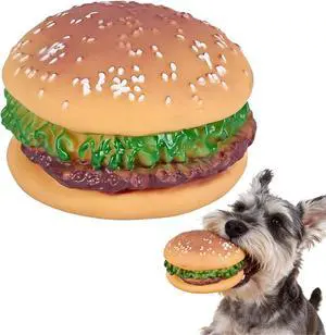 Dog Toys, Hamburger Shape Squeaky Chewing Toys Tooth Cleaning Dog Supplies, Training, Pet Supplies,Sofa Damage Prevention, Hamburger Pet Toys Dog Toys, Hamburger Shape Squeaky Chewing Toys Tooth Cleaning Dog Supplies, Training, Pet Supplies,Sofa Damage Prevention, Hamburger Pet Toys