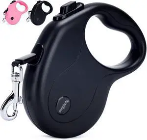 16Ft Retractable Dog Leash,Light Weight Leash for Small to Medium Dogs/Cats Up to 50lbs,Stainless Steel Spring Strong Nylon Tape, Tangle Free, One-Handed Brake. (Charcoal Black) 16Ft Retractable Dog Leash,Light Weight Leash for Small to Medium Dogs/Cats Up to 50lbs,Stainless Steel Spring Strong Nylon Tape, Tangle Free, One-Handed Brake. (Charcoal Black)