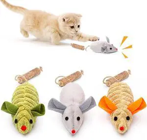 Cat Toys: 3pcs Squeak Mice Interactive Catnip Silvervine Animals | Indoor Kittens - Dental Matatabi Cat Nip & Chew Exercise Toy for All Breeds & Species Cat Toys: 3pcs Squeak Mice Interactive Catnip Silvervine Animals | Indoor Kittens - Dental Matatabi Cat Nip & Chew Exercise Toy for All Breeds & Species