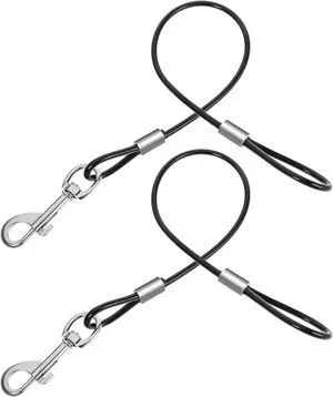 Xindojuz 2 PCS Chew Proof Dog Leash Extender for Training, Retractable Dog Leashes Heavy Duty for Small Dogs, No Tangle Multiple Two Dogs Leashes for Collars & Harnesses (Black, 15.75 Inch/40 cm) Xindojuz 2 PCS Chew Proof Dog Leash Extender for Training, Retractable Dog Leashes Heavy Duty for Small Dogs, No Tangle Multiple Two Dogs Leashes for Collars & Harnesses (Black, 15.75 Inch/40 cm)