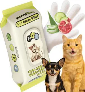 Pet Cleaning Glove Wipes for Dogs & Cats, 30 Gloves, Hypoallergenic Pet Wipes Disposable No-Rinse Grooming, Extra Thick Bathing Wipes, Pet Dry Cleaning Paws, Coat, Ears, Eye Area, Butt | Hypoallergeni Pet Cleaning Glove Wipes for Dogs & Cats, 30 Gloves, Hypoallergenic Pet Wipes Disposable No-Rinse Grooming, Extra Thick Bathing Wipes, Pet Dry Cleaning Paws, Coat, Ears, Eye Area, Butt | Hypoallergeni