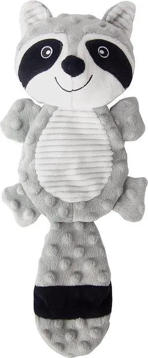 No Stuffing Squeaky Dog Toys Plush Chew Toy for Small Medium Puppy Large Breed, Stuffless Cute Animal Plush Toy for Indoor Play, Tough Durable Teething Interactive Gift, Raccoon,Gray No Stuffing Squeaky Dog Toys Plush Chew Toy for Small Medium Puppy Large Breed, Stuffless Cute Animal Plush Toy for Indoor Play, Tough Durable Teething Interactive Gift, Raccoon,Gray