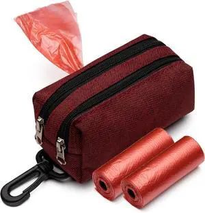 Premium Dog Poop Bag Holder for Leash - Convenient Dog Poop Bag Dispenser with Durable Design - Stylish Accessory for Easy Cleanup - Ideal for Dogs, Puppies, and Outdoor Walks - Red Premium Dog Poop Bag Holder for Leash - Convenient Dog Poop Bag Dispenser with Durable Design - Stylish Accessory for Easy Cleanup - Ideal for Dogs, Puppies, and Outdoor Walks - Red