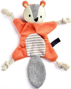 Squirrel Plush Toy, Stuffless Dog Chew Toy with Rope Knots, Crinkle Squeaky Toy for Small Dogs Squirrel Plush Toy, Stuffless Dog Chew Toy with Rope Knots, Crinkle Squeaky Toy for Small Dogs