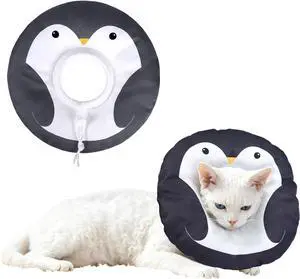 Soft Cat Cone, Medium Waterproof Cat Recovery Collar | Cat Wound Healing After Surgery or Neutering Alternative to Elizabethan Collars Medical Neck Cone for Cats and Puppies Pengui Soft Cat Cone, Medium Waterproof Cat Recovery Collar | Cat Wound Healing After Surgery or Neutering Alternative to Elizabethan Collars Medical Neck Cone for Cats and Puppies Pengui