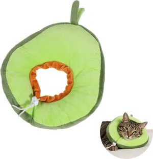 Adjustable Cat Cone Soft Cat Recovery Collar Cute Kitten Fruits Shaped Cats Neck Collar Comfortable Pet Neck Strap Lightweight Elizabethan Cone for Cats Kitten and Puppies Adjustable Cat Cone Soft Cat Recovery Collar Cute Kitten Fruits Shaped Cats Neck Collar Comfortable Pet Neck Strap Lightweight Elizabethan Cone for Cats Kitten and Puppies