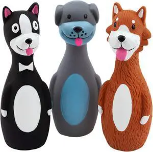 3PCS 5.7'' Squeaky Latex Short Standing Stick Toy for Small Dogs | Funny Animal Design,Soft Fetch Interactive Play, Indoor Outdoor Activity Training Toys,Assorted Colors 3PCS 5.7'' Squeaky Latex Short Standing Stick Toy for Small Dogs | Funny Animal Design,Soft Fetch Interactive Play, Indoor Outdoor Activity Training Toys,Assorted Colors