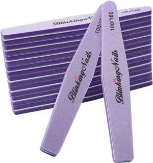 Nail Buffers of Sponge Nail File Double Sides Design 100/180 Grit, Nail Buffer for Acrylic Nails Professional Manicure Nail Tools Color Purple Pack of 10pcs Nail Buffers of Sponge Nail File Double Sides Design 100/180 Grit, Nail Buffer for Acrylic Nails Professional Manicure Nail Tools Color Purple Pack of 10pcs