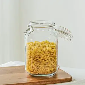 Mainstays 67 oz Glass Airtight Food Storage Jar Canister with Locking Lid, Kitchen Pantry Storage Container for Dry Food, Coffee, Sugar and Pantry Organization Mainstays 67 oz Glass Airtight Food Storage Jar Canister with Locking Lid, Kitchen Pantry Storage Container for Dry Food, Coffee, Sugar and Pantry Organization