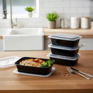 Mainstays 10 piece (5 Containers + 5 Lids) 3-Cup Snack Meal Prep, BPA-Free, Microwave & Dishwasher Safe Mainstays 10 piece (5 Containers + 5 Lids) 3-Cup Snack Meal Prep, BPA-Free, Microwave & Dishwasher Safe