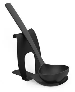 Mainstays Spoon Rest and Pot Lid Holder Black Metal Mainstays Spoon Rest and Pot Lid Holder Black Metal