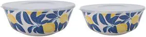 Mainstays by Becky G. & Alejandra Bamboo Melamine 4-Piece Serve Bowl Set, Lemon & Blue Mainstays by Becky G. & Alejandra Bamboo Melamine 4-Piece Serve Bowl Set, Lemon & Blue