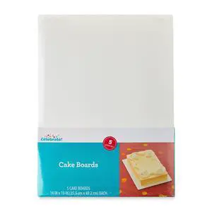14" x 19" White Paper Cake Boards, 5 Count, by Way To Celebrate 14" x 19" White Paper Cake Boards, 5 Count, by Way To Celebrate