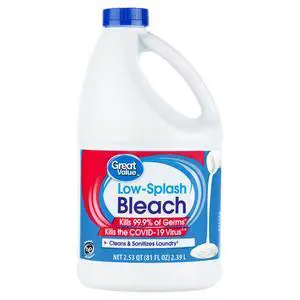 Great Value Low-Splash Bleach, 81 fl oz Great Value Low-Splash Bleach, 81 fl oz