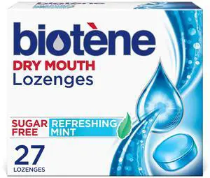 Biotene Dry Mouth Lozenges for Fresh Breath, Refreshing Mint - 27 Count, for 12+ Years Biotene Dry Mouth Lozenges for Fresh Breath, Refreshing Mint - 27 Count, for 12+ Years