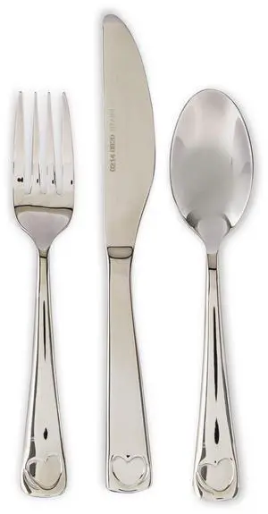 Parent's Choice Premium Stainless Steel Toddler Flatware, Silver Tableware, 3 Piece Set Parent's Choice Premium Stainless Steel Toddler Flatware, Silver Tableware, 3 Piece Set