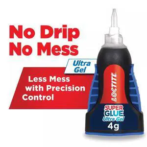 Loctite Super Glue Ultra Gel Control, Pack of 1, Clear 0.14 fl oz Bottle Loctite Super Glue Ultra Gel Control, Pack of 1, Clear 0.14 fl oz Bottle