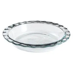 Glass Pie Plate 9.5", Pyrex®, Easy Grab, 1 Piece Glass Pie Plate 9.5", Pyrex®, Easy Grab, 1 Piece