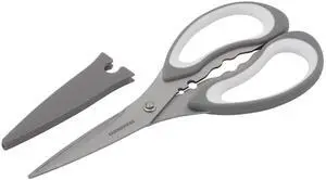 Farberware All Purpose Scissors with Blade Cover and Soft Grip Handles and Razor Sharp Blades, Gray Farberware All Purpose Scissors with Blade Cover and Soft Grip Handles and Razor Sharp Blades, Gray