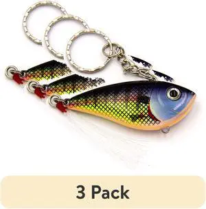 (3 pack) Ozark Trail Fishing Lure Keychain, Hard Plastic Mini Lure Key Ring with Assorted Colors for Keys and Gear (3 pack) Ozark Trail Fishing Lure Keychain, Hard Plastic Mini Lure Key Ring with Assorted Colors for Keys and Gear