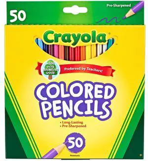 Crayola Colored Pencil Set, 50 Ct, School Supplies, Adult Coloring Pencils, Gift Crayola Colored Pencil Set, 50 Ct, School Supplies, Adult Coloring Pencils, Gift