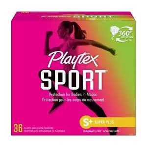Playtex Sport Tampons, Unscented, Super Plus (36 Count) Playtex Sport Tampons, Unscented, Super Plus (36 Count)