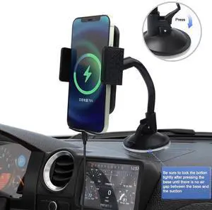 onn Dashboard & Windshield Cell Phone Mount, Black onn Dashboard & Windshield Cell Phone Mount, Black