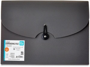 Pen+Gear 13-Pocket Letter-Size Expanding File Folder, Textured Gray Pen+Gear 13-Pocket Letter-Size Expanding File Folder, Textured Gray