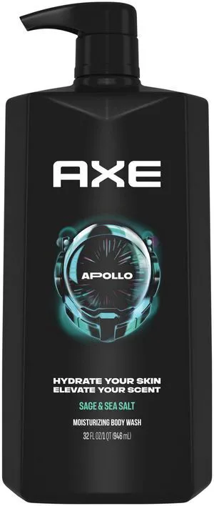 AXE Body Wash All-Day Fresh Shower Gel Apollo Sage & Cedarwood Men's Body Wash With Odor-Busting Prebiotics ,32 fl oz Pump AXE Body Wash All-Day Fresh Shower Gel Apollo Sage & Cedarwood Men's Body Wash With Odor-Busting Prebiotics ,32 fl oz Pump