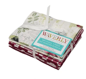 Waverly Inspirations Sewing & Craft Fabric Bundle, 100% Cotton, Cranberry, 18 x 21 in, 5 Pieces Waverly Inspirations Sewing & Craft Fabric Bundle, 100% Cotton, Cranberry, 18 x 21 in, 5 Pieces