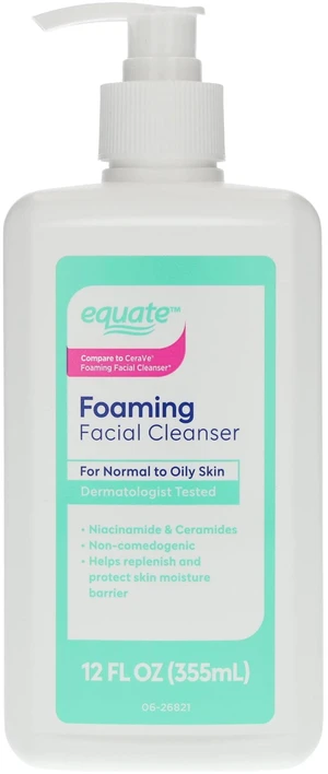 Equate Foaming Facial Cleanser, 12 fl oz Equate Foaming Facial Cleanser, 12 fl oz