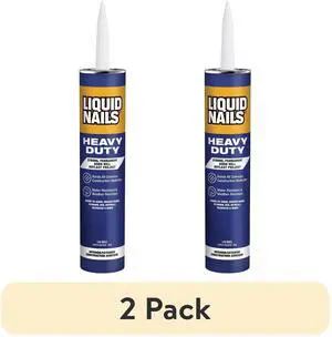 (2 pack) Liquid Nails Heavy Duty 10 oz. White Low VOC Construction Adhesive (2 pack) Liquid Nails Heavy Duty 10 oz. White Low VOC Construction Adhesive