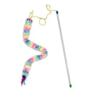Vibrant Life Catnip Rainbow Wand Teaser Cat Toy, 23" Vibrant Life Catnip Rainbow Wand Teaser Cat Toy, 23"