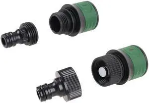 Expert Gardener 4-Piece Plastic Hose Quick Connect Set Expert Gardener 4-Piece Plastic Hose Quick Connect Set