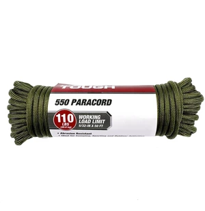 Hyper Tough 550 Paracord, 5/32 inch x 50 ft, Green Hyper Tough 550 Paracord, 5/32 inch x 50 ft, Green