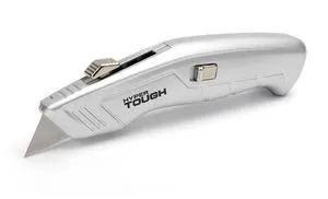 Hyper Tough Aluminum Retractable Utility Knife with 3 Blades Hyper Tough Aluminum Retractable Utility Knife with 3 Blades