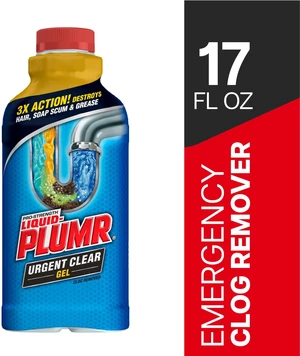 Liquid-Plumr Drain Clog Remover Gel, Urgent Clear, 17 fl oz Liquid-Plumr Drain Clog Remover Gel, Urgent Clear, 17 fl oz