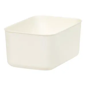 IRIS Small Plastic Storage Organizer Basket, Off-White IRIS Small Plastic Storage Organizer Basket, Off-White