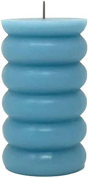 Mainstays Single Wick Bubble Pillar Candle, 3 in x 5 in, Unscented, Blue Mainstays Single Wick Bubble Pillar Candle, 3 in x 5 in, Unscented, Blue