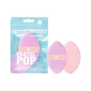 Real Techniques Pastel Pop Miracle 2-In-1 Powder Puff, Dual-Sided Makeup Puff, 1 Count Real Techniques Pastel Pop Miracle 2-In-1 Powder Puff, Dual-Sided Makeup Puff, 1 Count