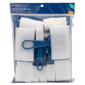 Hello Hobby - 20pc Assorted Craft Foam Brush Set Hello Hobby - 20pc Assorted Craft Foam Brush Set