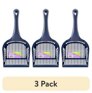 (3 pack) Vibrant Life Large Cat Litter Scoop, Blue, 1 Count (3 pack) Vibrant Life Large Cat Litter Scoop, Blue, 1 Count