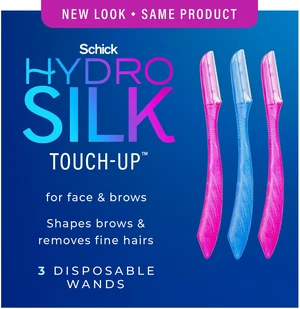 Schick Hydro Silk Touch-up Manual Dermaplaning Razor with Precision Cover, 3 Ct, Womens Face Razor Schick Hydro Silk Touch-up Manual Dermaplaning Razor with Precision Cover, 3 Ct, Womens Face Razor