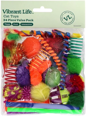 Vibrant Life Value Pack Cat Toys, 24 Pieces Vibrant Life Value Pack Cat Toys, 24 Pieces