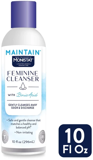 Monistat Boric Acid Feminine Cleanser, Fragrance Free Feminine Wash, 10 Fl Oz, 1 Pack Monistat Boric Acid Feminine Cleanser, Fragrance Free Feminine Wash, 10 Fl Oz, 1 Pack