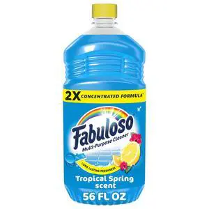 Fabuloso 2X Multi-Purpose Cleaner, No Rinse Floor Cleaner, Tropical Spring Scent, 56 fl oz Fabuloso 2X Multi-Purpose Cleaner, No Rinse Floor Cleaner, Tropical Spring Scent, 56 fl oz