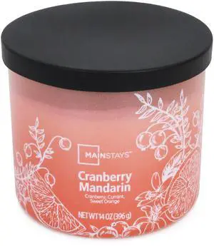 Mainstays 3-Wick Ombre Wrap Cranberry Mandarin Candle, 14 Ounce Mainstays 3-Wick Ombre Wrap Cranberry Mandarin Candle, 14 Ounce