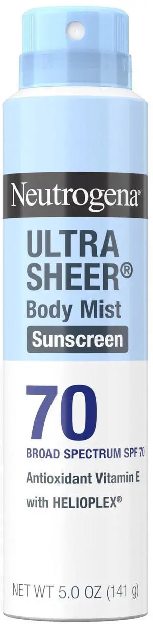 Neutrogena Ultra Sheer Dry-Touch Sunscreen Spray Broad Spectrum SPF 70, 5 oz Neutrogena Ultra Sheer Dry-Touch Sunscreen Spray Broad Spectrum SPF 70, 5 oz