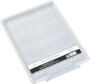 Mainstays Large Clear Plastic Dish Drying Drain Board, Kitchen Sink Dish Drainer Tray for Countertop Drying Mainstays Large Clear Plastic Dish Drying Drain Board, Kitchen Sink Dish Drainer Tray for Countertop Drying