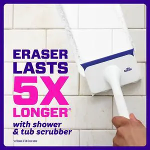 Mr. Clean Shower & Tub Scrubber, Starter Kit, 1 Scrubber & 2 Erasers Mr. Clean Shower & Tub Scrubber, Starter Kit, 1 Scrubber & 2 Erasers
